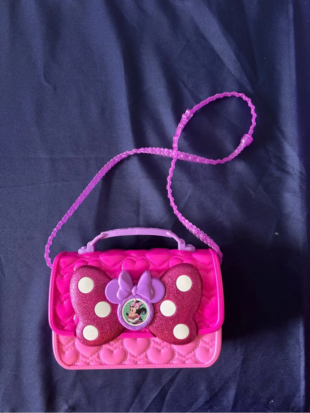 Disney Minnie Mouse Purse Playset Just Play Cell Phone Sunglasses Accessories